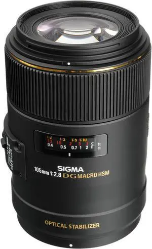 Sigma 105mm f/2.8 EX DG OS HSM Macro Lens for Nikon AF Cameras