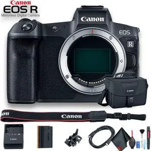 Canon EOS R Mirrorless Digital Camera Intl Model W/ Bag, Lens Cleaning Set and Lens Pen + More