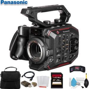 Panasonic AU-EVA1 Compact 5.7K Super 35mm Cinema Camera W/ 256GB Memory Card, Bag, Cleaning Kit, and More