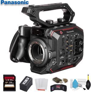 Panasonic AU-EVA1 Compact 5.7K Super 35mm Cinema Camera W/ 256GB Memory Card, Cleaning Set and More.