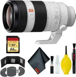 Sony FE 100-400mm f/4.5-5.6 GM OSS Lens - Cleaning Kit - USB Card Reader - Card Wallet - 64GB