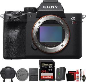 Sony Alpha a7R IV Mirrorless Digital Camera (Body Only) + Carrying Case + Sandisk 64GB Memory Card + Battery + Accessories Bundle