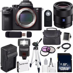 Sony Alpha a7R II Mirrorless Digital Camera (International Model ) + Sony Sonnar T FE 55mm f/1.8 ZA Lens + 49mm 3 Piece Filter Kit 6AVE Bundle 104