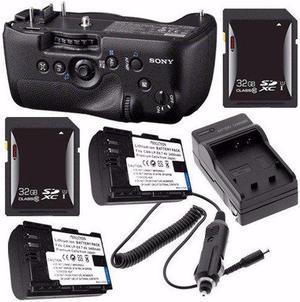 Sony Vertical Battery Grip for Alpha A99 DSLR Camera + NP-FM500H Battery + External Charger + 32GB SDHC Card Saver Bundle
