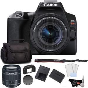 Canon EOS Rebel SL3 DSLR Camera with 18-55mm Lens (Black) Bundle with LCD Screen Protectors + Carrying Case and MORE