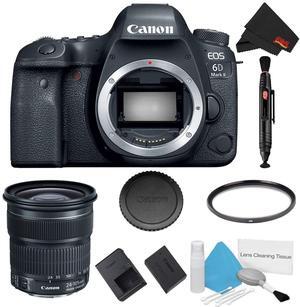Canon EOS 6D Mark II DSLR Camera (Body Only) Basic Filter Bundle + Bonus EF 24-105mm Lens - Intl Model
