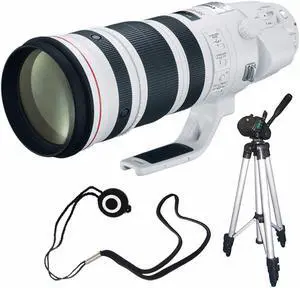 Canon EF 200-400mm f/4L IS USM Lens (International Model ) + Lens Cap Keeper + Full Size Tripod 6AVE Bundle 7