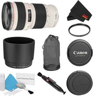 Canon EF 70-200mm f/4L USM Lens Bundle w/ UV Filter (Intl Model)