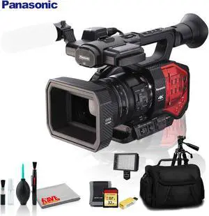 Panasonic AG-DVX200 4K Handheld Camcorder with Four Thirds Sensor and Integrated Zoom Lens - Ultimate Kit