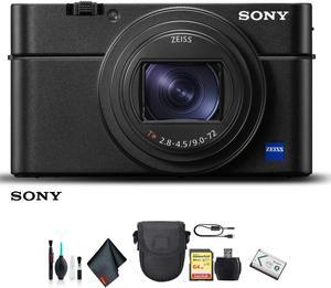 Sony Cyber-shot DSC-RX100 VI Camera DSCRX100M6/B With Soft Bag, 64GB Memory Card, Card Reader , Plus Essential Accessories