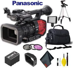 Panasonic AG-DVX200 4K Camcorder with Four Thirds Sensor and Integrated Zoom Lens Plus Bundle