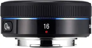 Samsung NX 16mm f/2.4 Camera Lens (Black) - Fixed