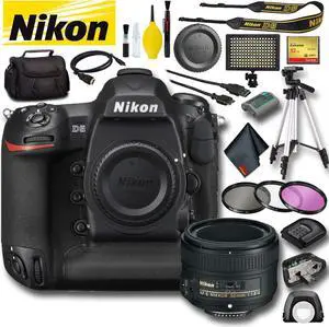 Nikon D5 DSLR Camera (Dual CF Slots) (Intl Model) Pro Bundle