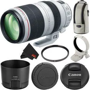 Canon EF 100-400mm f/4.5-5.6L is II USM Zoom Lens International Version Starter Bundle