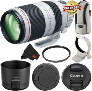 Canon EF 100-400mm f/4.5-5.6L IS II USM Lens International Version + 77mm UV Filter + MicroFiber Cloth Bundle