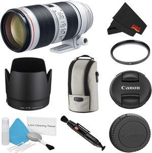 Canon EF 85MM F/1.2 L USM II Camera Lens (International Model) + 3 Pcs Filter Kit + Cleaning Kit