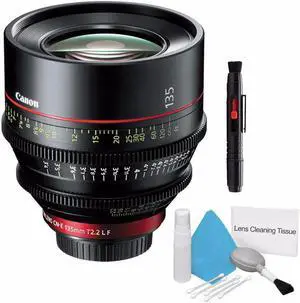 Canon CN-E 135mm T2.2 L F Cinema Prime Lens (EF Mount) (International Model ) + Deluxe Cleaning Kit 6AVE Bundle 3