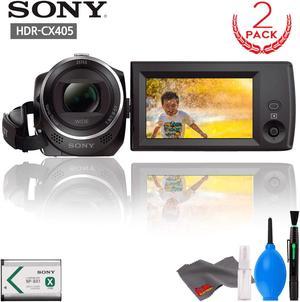 Sony HDR-CX405 HD Handycam (2-Pack) with Cleaning Kit