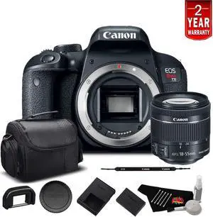 Canon EOS Rebel T7i Digital SLR Camera with 18-55mm Lens 1894C002 - Starter Bundle with 1 Year Extended Warranty Canon EOS Rebel T7i Digital SLR Camera with 18-55mm Lens 1894C002 - Starter Bundle with 1 Year Extended Warranty