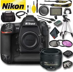 Nikon D5 DSLR Camera (Dual CF Slots) (Intl Model) Plus Bundle