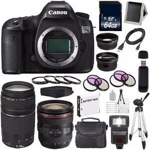 Canon EOS 5DS R DSLR Camera (International Model) (0582C002) + Canon EF 24-70mm f/4L IS USM Lens Bundle