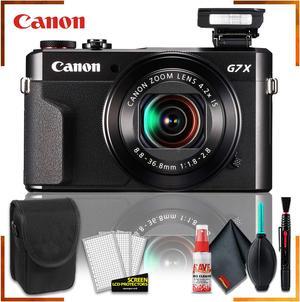 Canon PowerShot G7 X Mark II Digital Camera (Intl Model) + Camera Case + Cleaning Kit