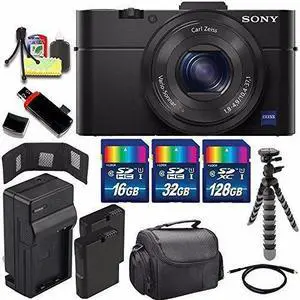 Sony Cyber-shot DSC-RX100M2 Digital Camera + Extra battery + Charger + 176GB Bundle 13 - International Version (No Warranty)