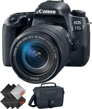 Canon EOS 77D DSLR Camera with 18-135mm USM Lens + 1 Year Warranty