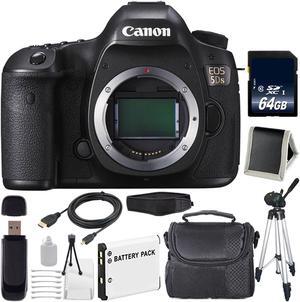 Canon EOS 5DS DSLR Camera (International Model) 0581C002 + LP-E6 Battery + 64GB SDXC Class 10 Memory Card Bundle