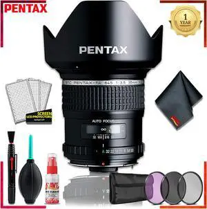 Pentax SMC FA 645 35mmf/3.5 AL IF Lens + 3pcs UV Lens Filter Kit + Cleaning Kit