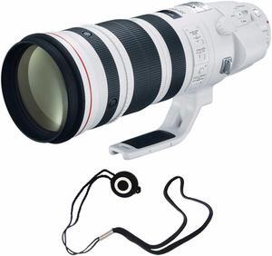 Canon EF 200-400mm f/4L IS USM Lens (International Model) + Lens Cap Keeper Bundle (AF6CAN200400LUSMB5)