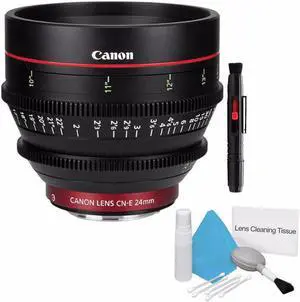 Canon CN-E 24mm T1.5 L F Cine Lens (International Model ) + Deluxe Cleaning Kit 6AVE Bundle 3