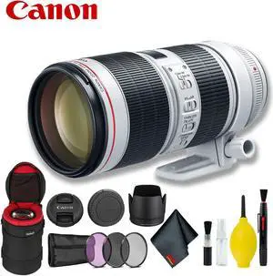 Canon EF 70-200mm f/2.8L IS III USM Lens (Intl Model) w/ Filter Kit + Lens Case Bundle