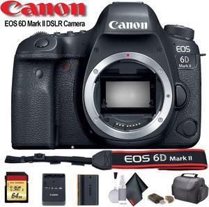 Canon EOS 6D Mark II DSLR Camera (Intl Model) (1897C002) - Starter Bundle