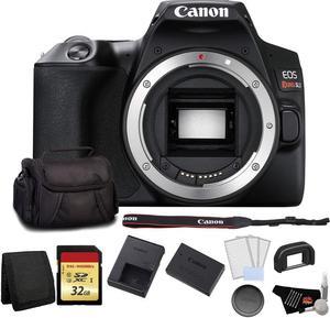 Canon EOS Rebel SL3 DSLR Camera (Black, Body Only) Bundle with 32GB Memory Card + LCD Screen Protectors and MORE