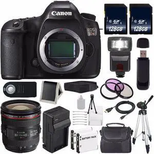 Canon EOS 5DS DSLR Camera (International Model) (0581C002) + Canon EF 24-70mm f/4L IS USM Lens Bundle