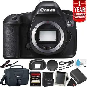 Canon EOS 5DS R Digital SLR Camera 0582C002 (Body Only) - Camera Bundle with 32GB Memory Card + More (Intl Model)