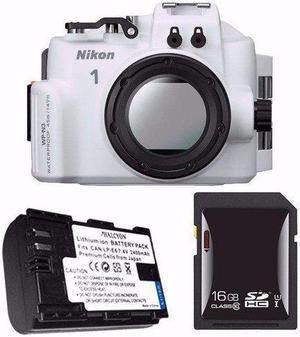 Nikon WP-N3 Waterproof Housing for Nikon 1 J4 or S2 Camera and NIKKOR 11-27.5mm or 10-30mm Lens + EN-EL22 Battery + 16GB SDHC Card Saver Bundle 4