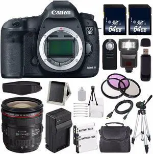 Canon EOD 5D III Digital Camera International Model + LP-E6 Battery Bundle