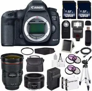 Canon EOD 5D III Digital Camera International Model + EF 24-70mm f/2.8L II USM Lens Bundle