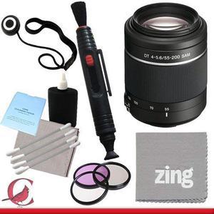 Sony 55-200mm f/4.0-5.6 DT Alpha A-Mount Telephoto Zoom Lens Package 2