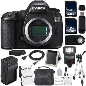 Canon EOS 5DS DSLR Camera (International Model) (0581C002) + 32GB Card + 16GB Card Bundle