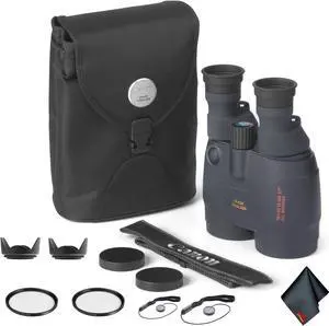 Canon 18x50 Image Stabilization All-Weather Binoculars - Starter Bundle
