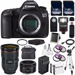 Canon EOS 5DS R DSLR Camera (International Model) 0582C002 + EF 50mm f/1.8 STM Lens + 128GB SDXC Card Bundle