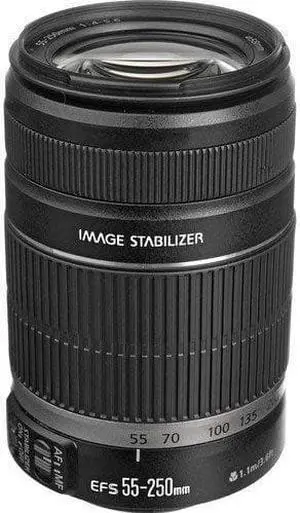 Canon EF-S 55-250mm f/4-5.6 IS Telephoto Zoom Lens - 55mm to 250mm - f/4 to 5.6 (Catalog Category: LENSES and FILTERS) International Version