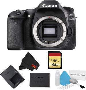 Canon EOS 80D DSLR Camera Body Only Basic Bundle (Intl Model)