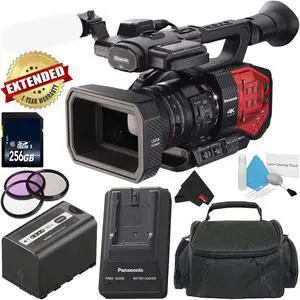 Panasonic AG-DVX200 4K Professional Camcorder with Four Thirds Sensor and Integrated 13x Leica Zoom Lens - Gold Level Bundle