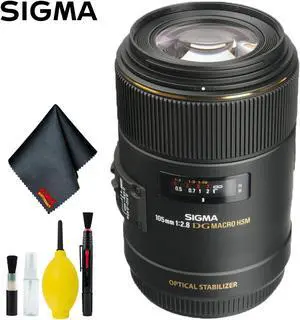 Sigma 105mm f/2.8 EX DG OS HSM Macro Lens for Canon EOS Cameras (Intl Model) Standard Kit