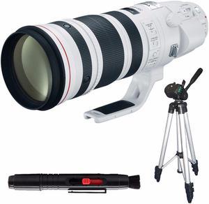 Canon EF 200-400mm f/4L IS USM Lens (International Model) + Full Size Tripod Bundle
