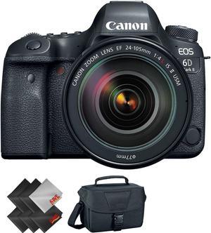 Canon EOS 6D Mark II DSLR Camera with 24-105mm f/4L II Lens + 1 Year Warranty